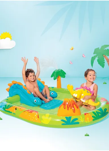 Little Dino Inflatable Play Center with Slide 57166 (L190 x W150 x H58)cm