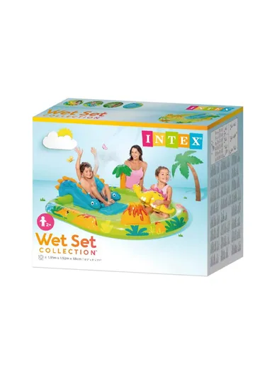 Little Dino Inflatable Play Center with Slide 57166 (L190 x W150 x H58)cm