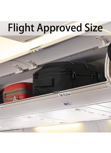 Large Capacity Waterproof Laptop Backpack, Multifunctional Travel &amp; Business Bag -  Black