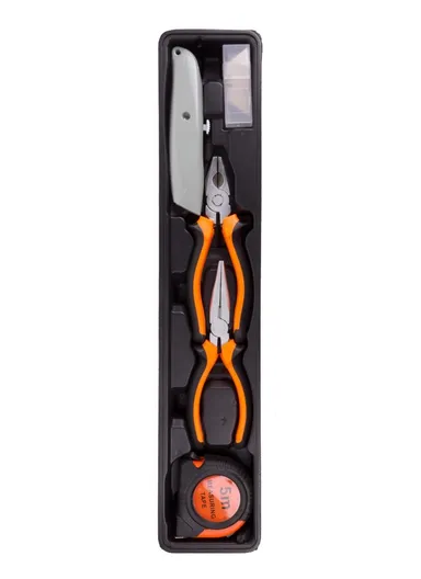 85 PCS Professional Grade Tool Set with Heavy-Duty Metal Box, 1/4" &amp; 1/2" Dual-Driver CT128502