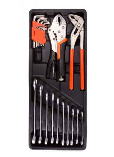 85 PCS Professional Grade Tool Set with Heavy-Duty Metal Box, 1/4" &amp; 1/2" Dual-Driver CT128502
