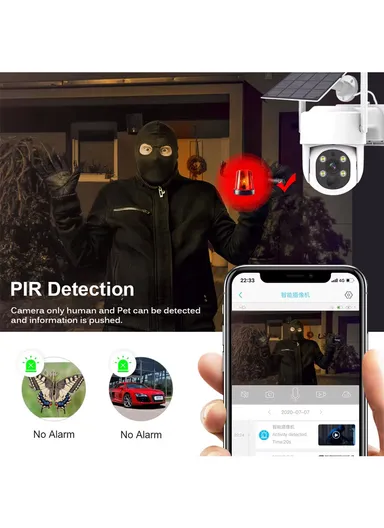 2CH NVR KIT: 3.0MP 2-Camera PTZ Dome Solar WiFi Security Kit With 500GB HDD NVR Recorder Kit K8216-B3-Q-XG-DQ03-2