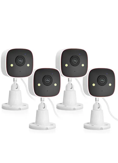 4-channel Wireless Camera Kit, IP66 Waterproof With H.265 NVR, 1TB HDD, 2MP HD Smart Life Applications TS7008-4