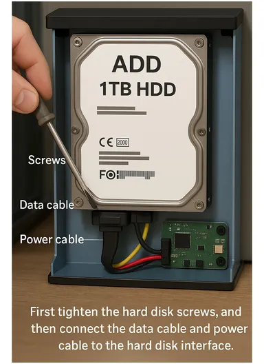 4-channel Wireless Camera Kit, IP66 Waterproof With H.265 NVR, 1TB HDD, 2MP HD Smart Life Applications TS7008-4