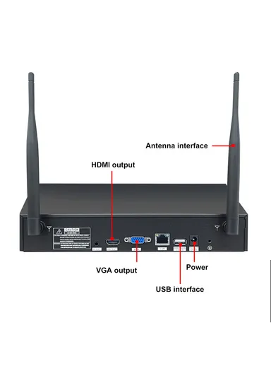 8-channel Wireless Camera Kit, IP66 Waterproof With H.265 NVR, 2TB HDD, 2MP HD Smart Life Applications TS7008-8