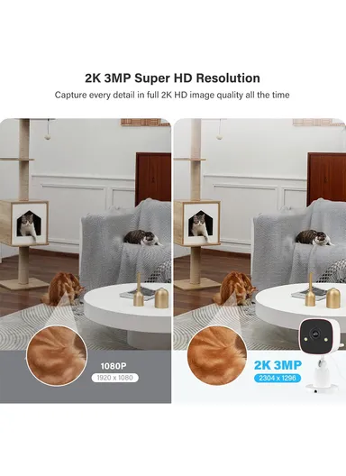 8-channel Wireless Camera Kit, IP66 Waterproof With H.265 NVR, 2TB HDD, 2MP HD Smart Life Applications TS7008-8