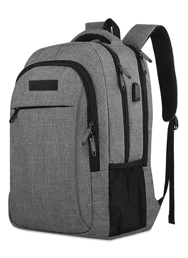 Durable Polyester Bag with USB Port &amp; Padded Compartments (W30 × D15 × H46)cm