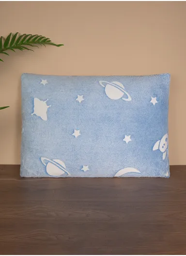 Glow-in-The-Dark Space Pillow 45 x 60 cm - Blue