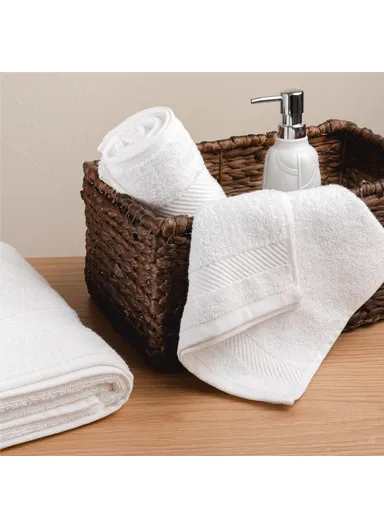 Simple 70 x 140 cm Bath Towel Premium Cotton - White