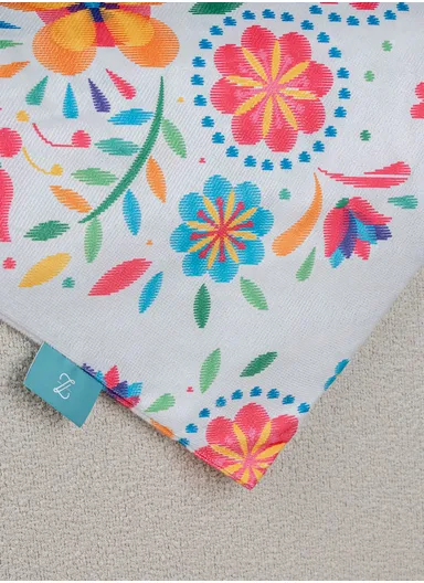 43 x 43 cm Floral Celebration Printed Decorative Cover Cushion - Colorful