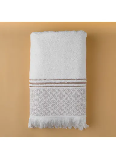 Modernistic 70 x 140 cm Bath Towel Premium Cotton - White