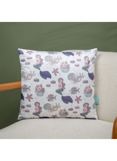 43 x 43 cm Love In Color Printed Decorative Cover Cushion - Purple