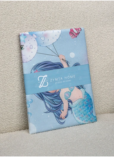 43 x 43 cm Mermaid's  Sky Printed Decorative Cover Cushion - Blue / Purple