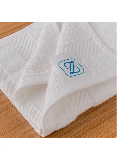 2 Pieces Simple 70 x 140 cm Bath Towel Set Premium Cotton - White