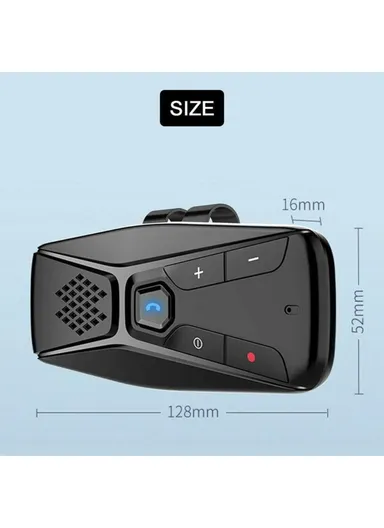 Bluetooth-compatible 5.0 Sun Visor Clip Wireless Audio Receiver Hands-free Phone Amplifier Music Player T823