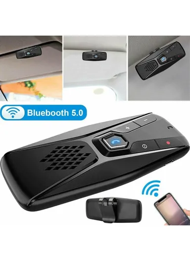 Bluetooth-compatible 5.0 Sun Visor Clip Wireless Audio Receiver Hands-free Phone Amplifier Music Player T823