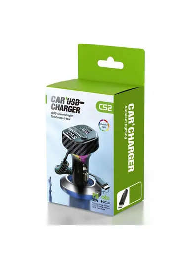 Bluetooth 5.3 Car MP3 Player FM Transmitter with QC3.0 &amp; PD 30W Type-C Charger C52