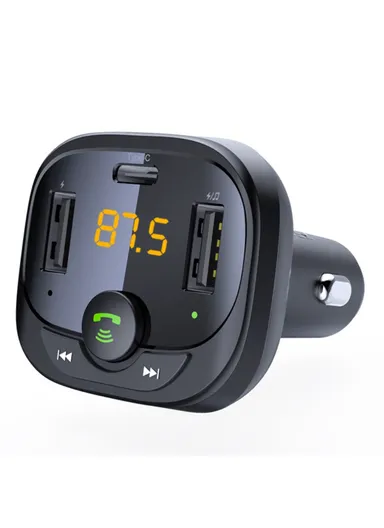 Bluetooth 5.0 Car MP3 Player with Multi-Port USB, Type-C Charger &amp; Hands-free Call Function S-21A