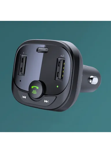 Bluetooth 5.0 Car MP3 Player with Multi-Port USB, Type-C Charger &amp; Hands-free Call Function S-21A