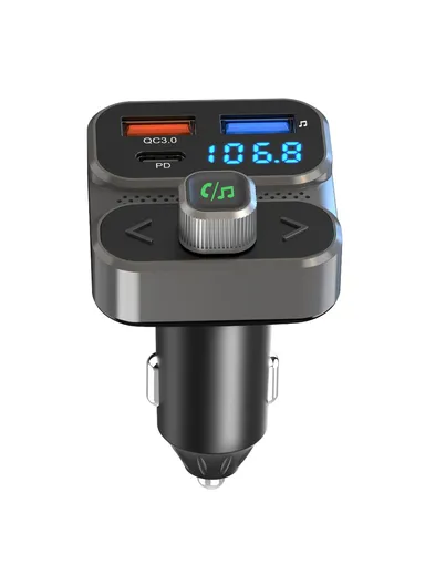 36W Car MP3 Music Player PD Type-C Dual USB Charger Bluetooth-compatible Hands-free Call Adapter FM Transmitter BC95