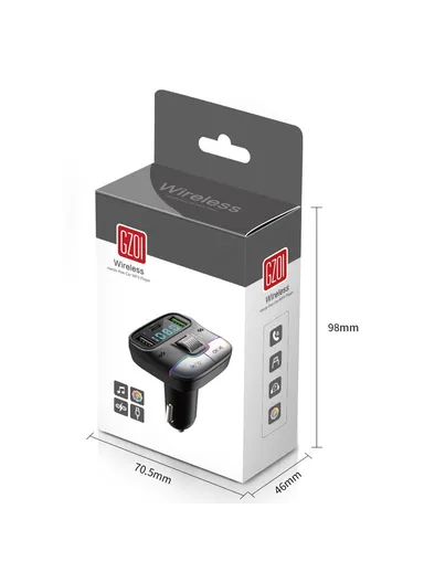 Bluetooth 5.3 Hands-free Call U-disk MP3 Music Player Type-C with Dual USB Car Charger GZ01