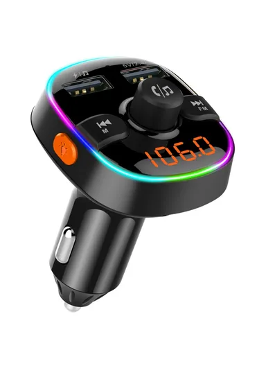MP3 Car Player Bluetooth 5.0, FM Transmitter, TF Card/U-disk Support &amp; Dual USB Port Car Charger BC52L