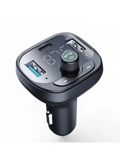 Multi-Purpose Car Music Player with Bluetooth 5.0, FM Transmitter, QC3.0 USB Fast Charging &amp; TF Card/U-disk/BT S-21