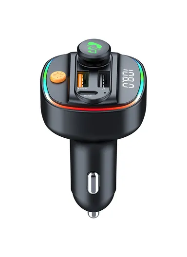 Bluetooth-compatible 5.3 FM Transmitter with Digital Display, PD 30W &amp; QC 3.0 Car Charger Audio MP3 Player C4S