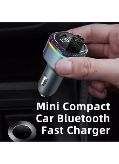 Bluetooth Adapter FM Transmitter Car MP3 Music Player with Type-C &amp; USB Car Charger C58