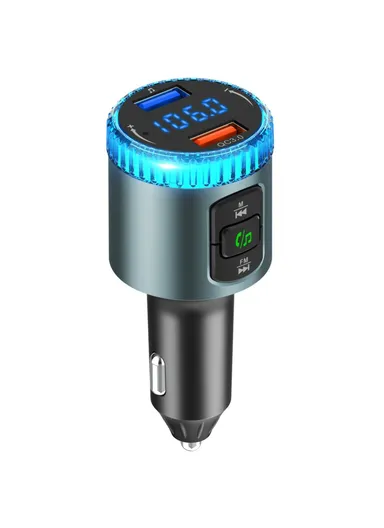 MP3 Player Ambient Light Digital Display Bluetooth-Compatible Car Charger FM Transmitter Support U-Disk BC77