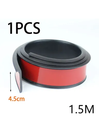 Car Wheel Eyebrow Anti-Collision PVC Strip Wheel Arch Fender Trim Sticker (L150 x W4.5)cm - Black