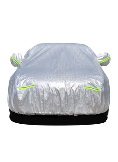 Car Cover Waterproof All Weather Rain Sun UV Protection Aluminum Foil Cover with Reflective Strips / Storage Bag - 3XXL/(L540 x W200 x H150) cm