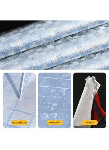 Car Cover Waterproof All Weather Rain Sun UV Protection Aluminum Foil Cover with Reflective Strips / Storage Bag - 3XXL/(L540 x W200 x H150) cm