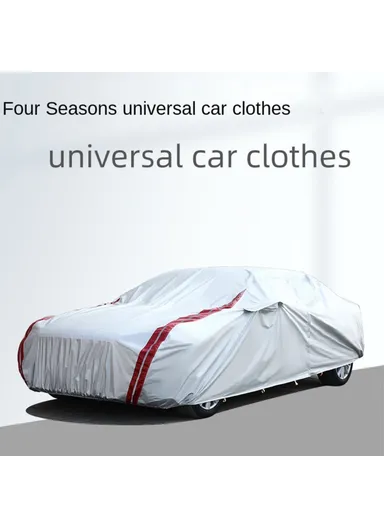 Oxford Cloth Car Cover All Weather Rain Snow UV Sun Hail Protector with Storage Bag - 2XL