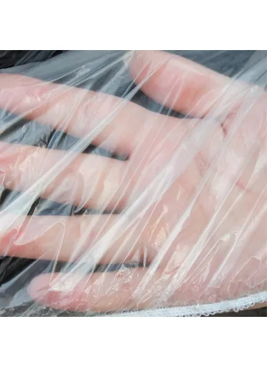 Waterproof Car Cover Disposable PE Automobile Rain Cover with Elastic Band- Size M