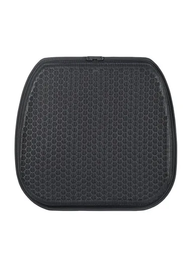 USB Powered Gel Car Seat Pad Summer Ventilated Seat Cushion Breathable Honeycomb Design Air Flow Cooling Pad R-1442 - Black