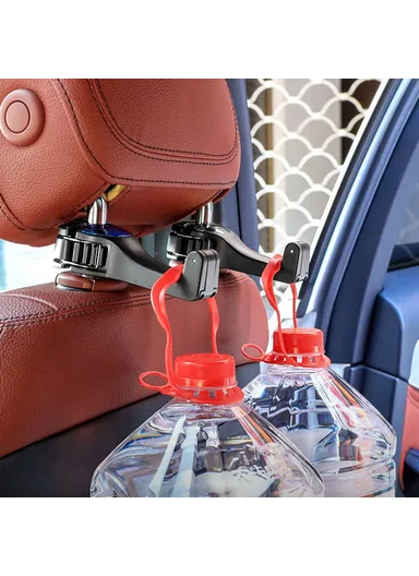 Multifunctional Car Back Seat Headrest Holder Hanger Hook CS-G02 - Gold
