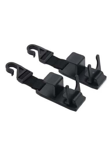 2 Pcs Universal Car Headrest Hooks Auto Back Seat Hanger Easy Installation Storage