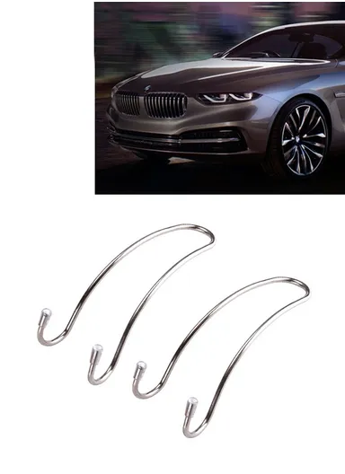 2Pcs Car Seat Back Headrest Hanger Hook Bag Cloth Organizer Holder