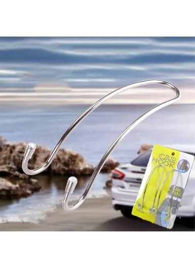 2Pcs Car Seat Back Headrest Hanger Hook Bag Cloth Organizer Holder