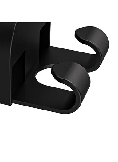 Plastic Car Seat Headrest Hook Hanger Storage Box Drink Holder Sundries Organizer - Black