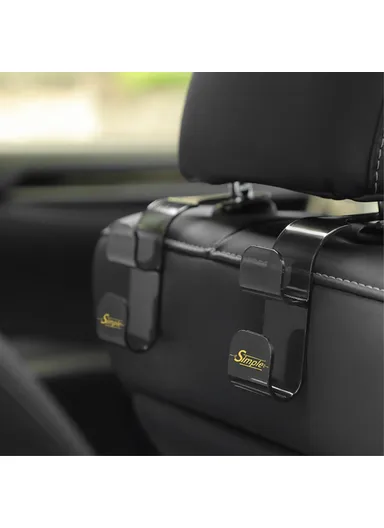 2 Pcs Multi-functional Dual Hook Design Car Seat Hanging Holder - Green