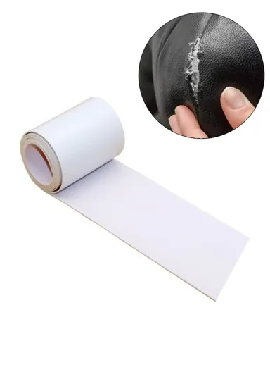 Leather Repair Tape Patch, Leather Adhesive for Sofa Car Seat Handbag Jacket - White
