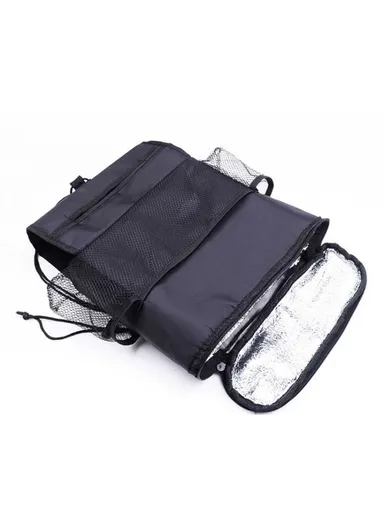 Car Seat Back Cooler Bag Oxford Cloth &amp; Aluminum Foil Insulated Thermal Hanging Storage Organizer