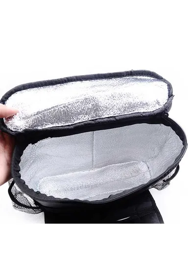 Car Seat Back Cooler Bag Oxford Cloth &amp; Aluminum Foil Insulated Thermal Hanging Storage Organizer