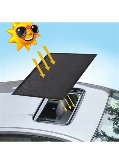 UV Protection Magnetic Car Sunroof Window Sunshade Anti-Mosquito Mesh Cover Shading Net- Size L