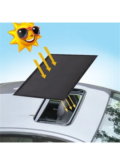 UV Protection Magnetic Car Sunroof Window Sunshade Anti-Mosquito Mesh Cover Shading Net- Size S