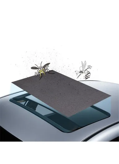 UV Protection Magnetic Car Sunroof Window Sunshade Anti-Mosquito Mesh Cover Shading Net- Size S