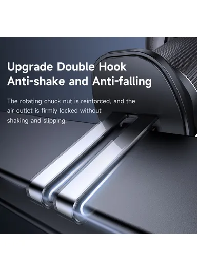 15W Car Air Outlet Magnetic Wireless Car Charger with Built-In Retractable Cable CH-3000