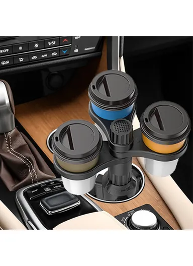 3 Position Car Cup Holder Vehicle Water Cup Coffee Milk Tea Drink Cup ABS Storage Rack